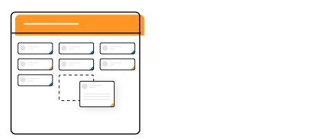 React Kanban drag and drop.