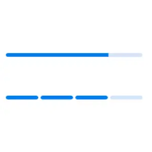 React Linear ProgressBar with rounded corners.