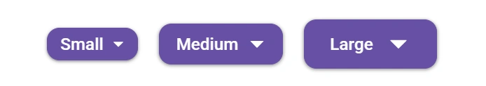 React Dropdown sizes