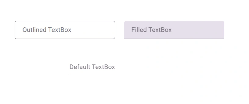 React Textbox variants