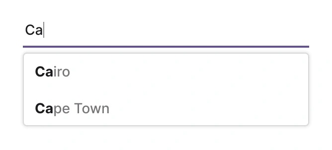 Minimum characters in React Autocomplete