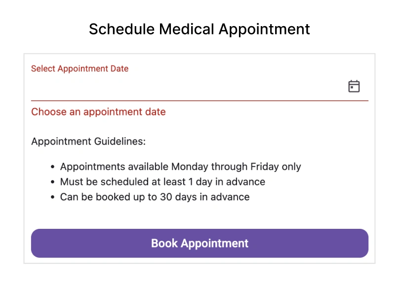 Forms support in React DatePicker