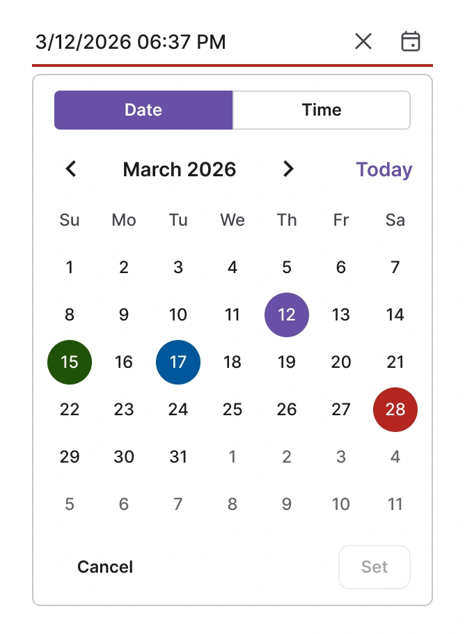 Custom rendering demo