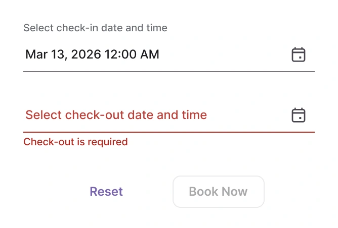 Form integration example