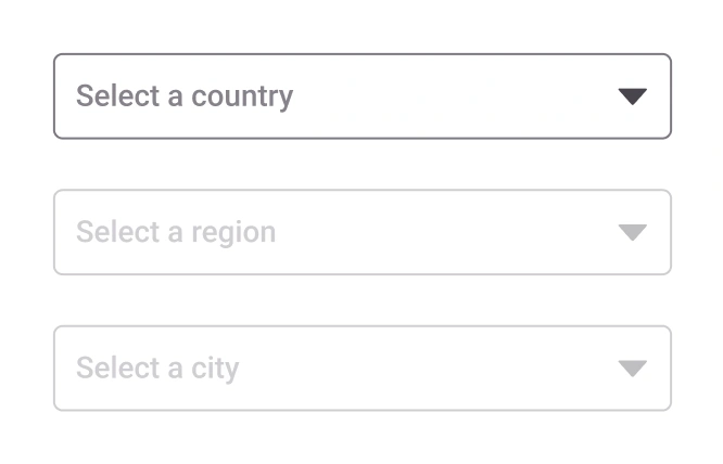 Cascading in React Dropdown List