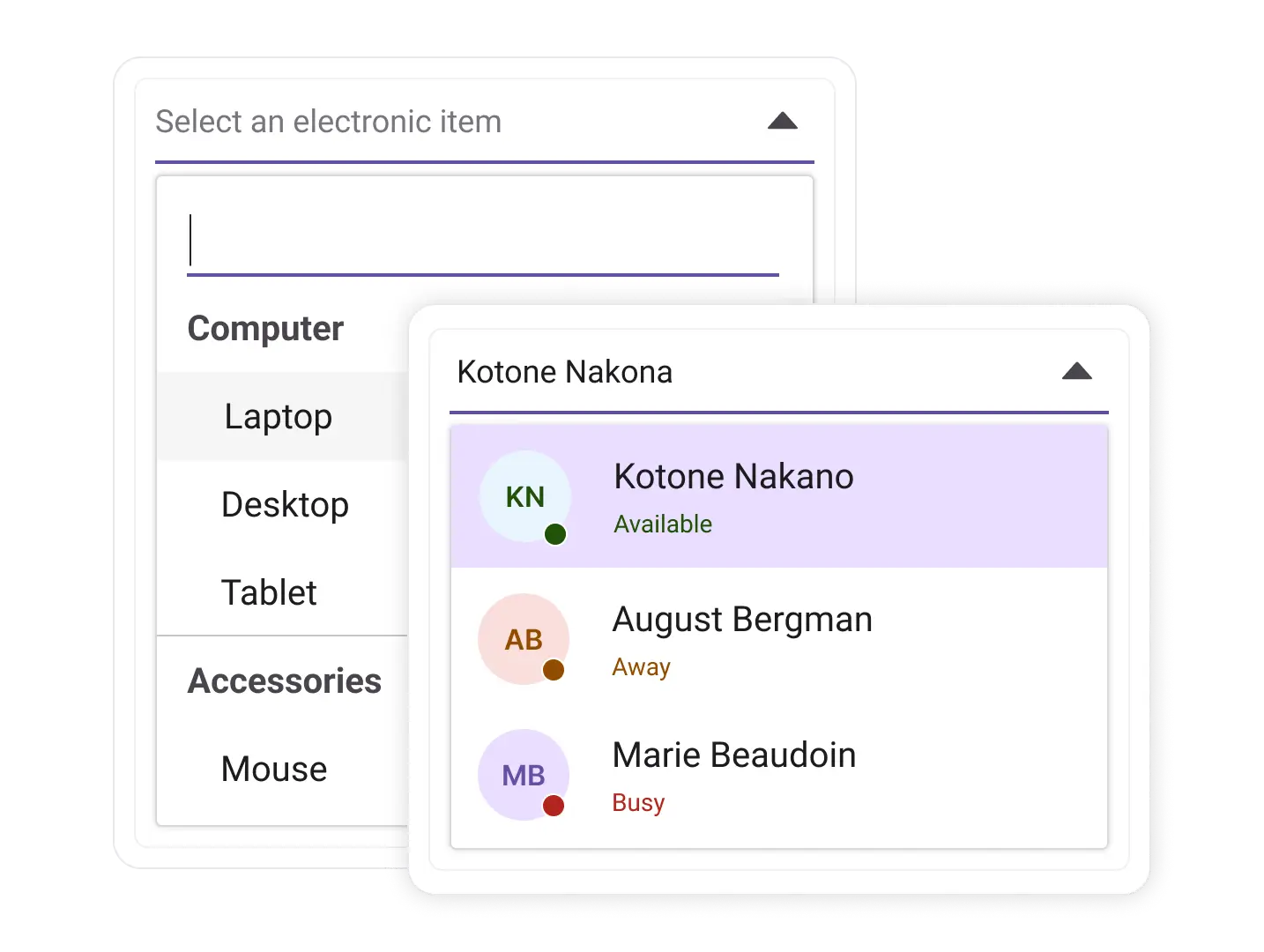 React Dropdown List component