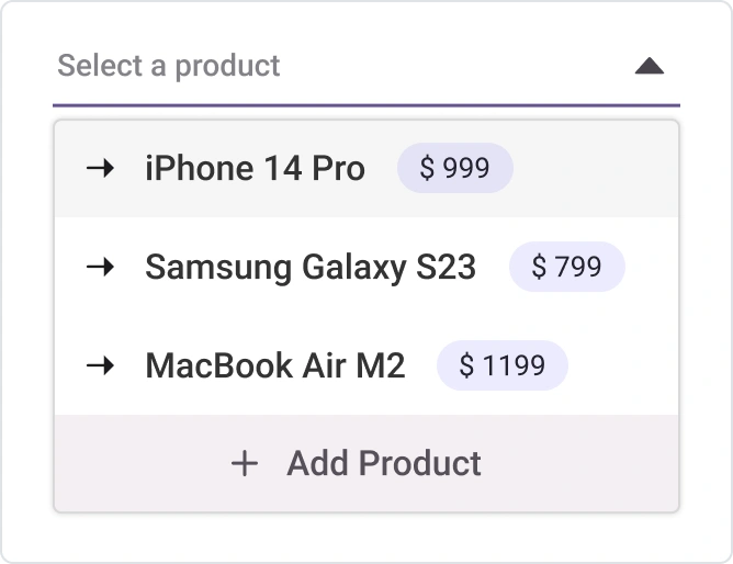 Footer template in React Dropdown List
