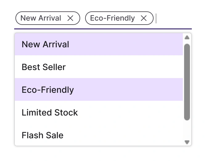React MultiSelect Dropdown with chip mode.