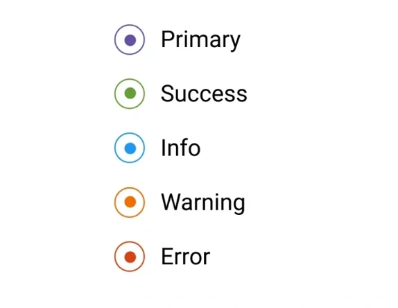 React Radio Button with custom colors
