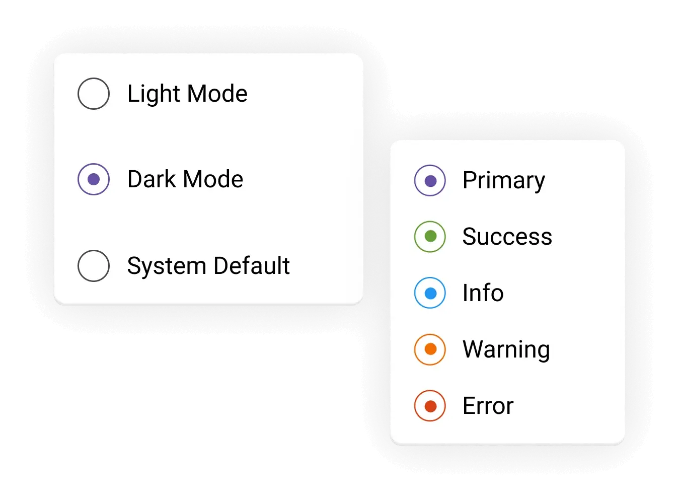 React Radio Button component