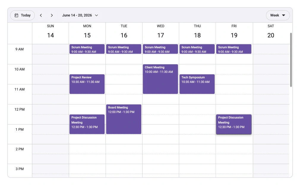 Prevent overlapping events in React Scheduler component.
