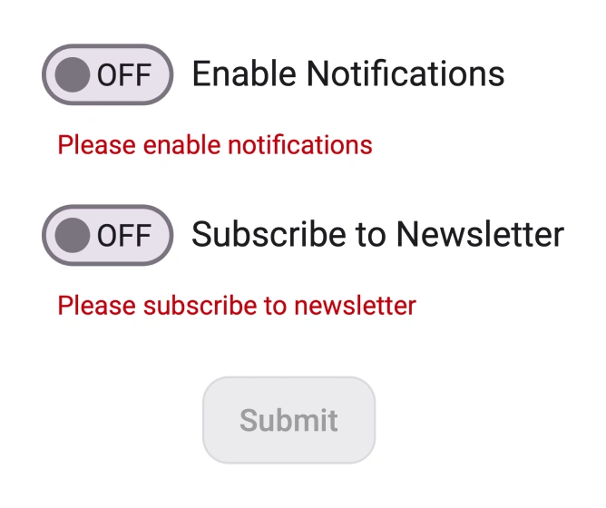 Form validation