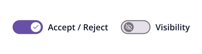 React Switch handle icon
