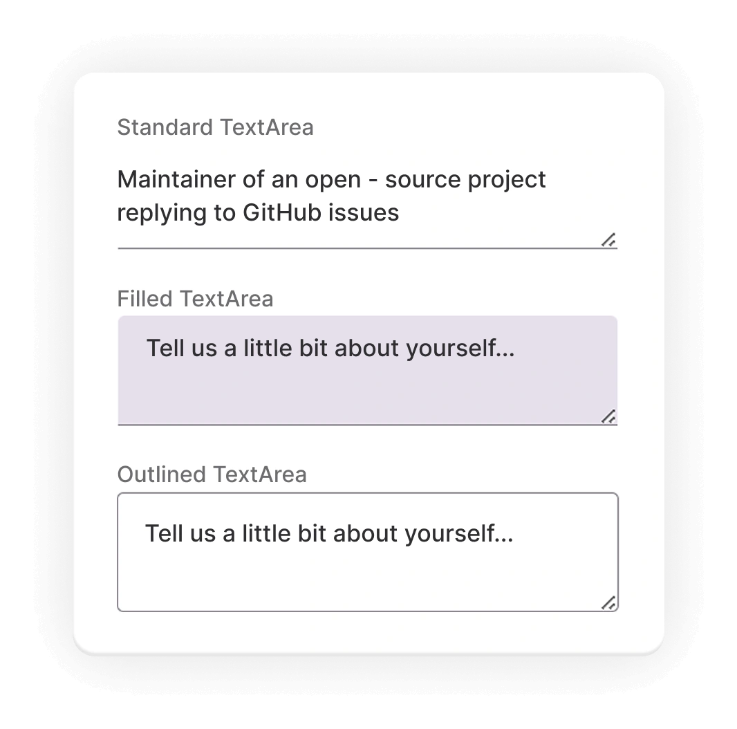 React TextArea component