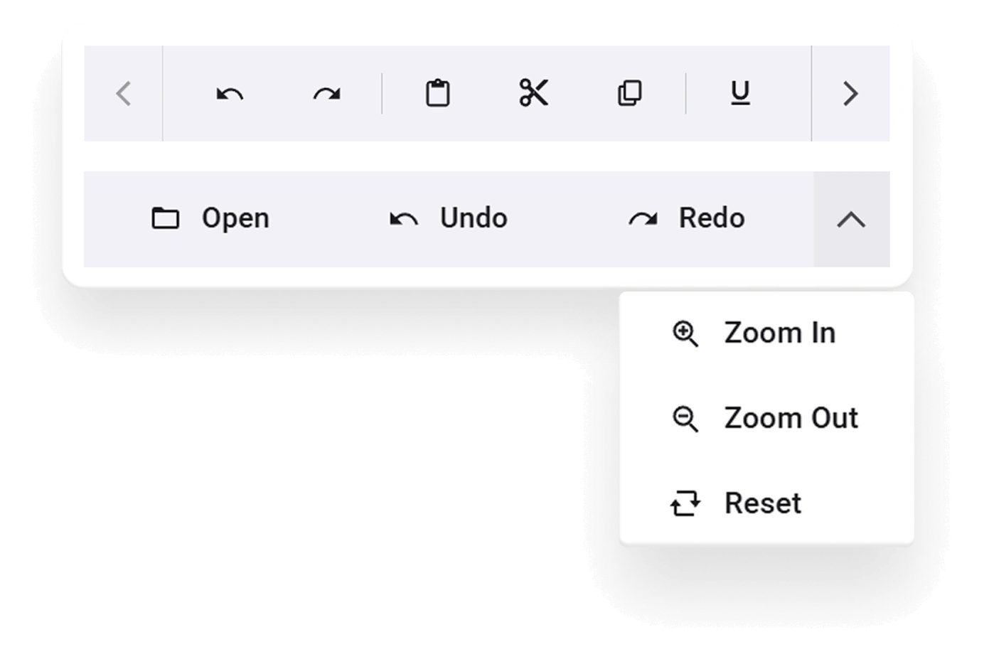 React Toolbar component