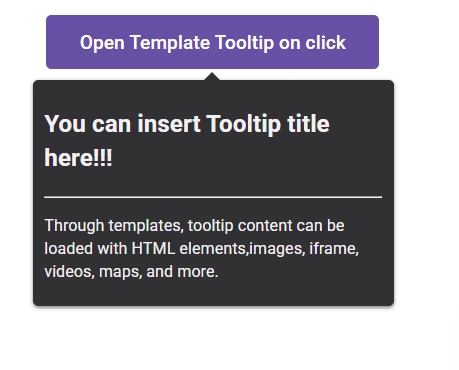 React Tooltip content