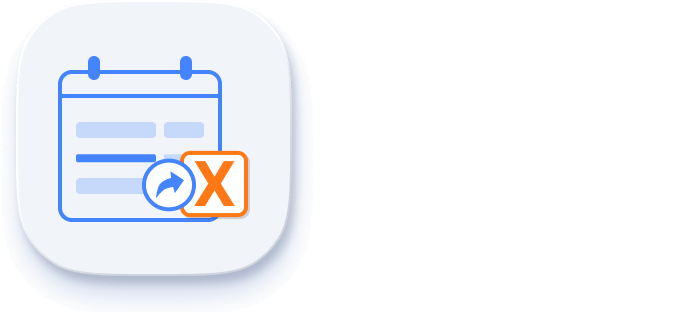 Illustration of Excel export support in React Scheduler.