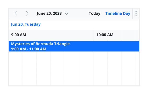 Illustration of timescale options of React Scheduler.