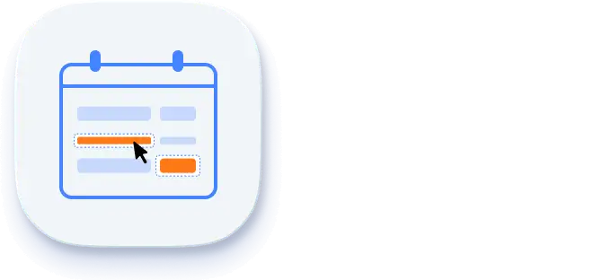 Illustration of multiple event selection in React Scheduler.