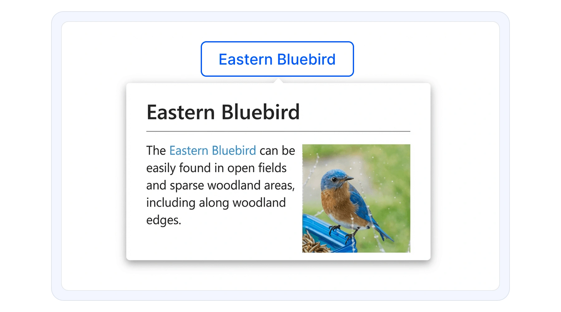React tooltip banner.