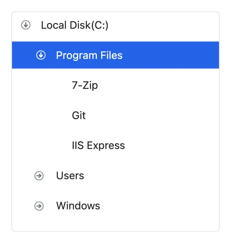 React Tree View expand collapse icons customization.