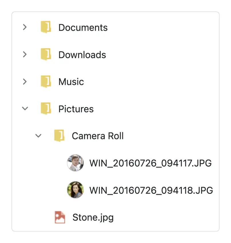 Display nodes with icons in Blazor Tree View.