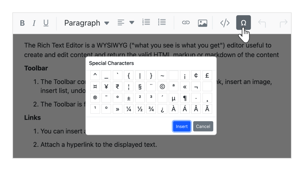 ASP.NET MVC WYSIWYG HTML editor custom toolbar