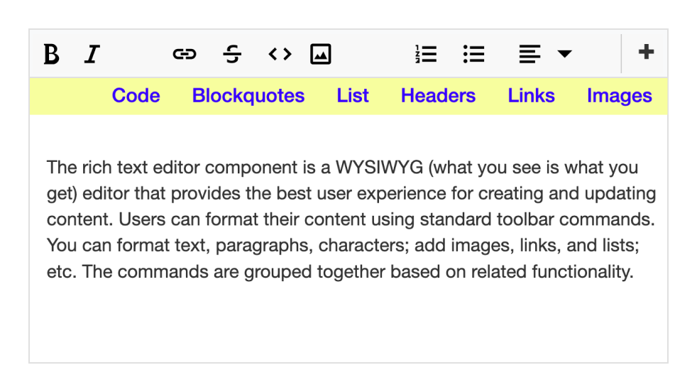 Fully customizable tools in ASP.NET MVC Rich Text Editor