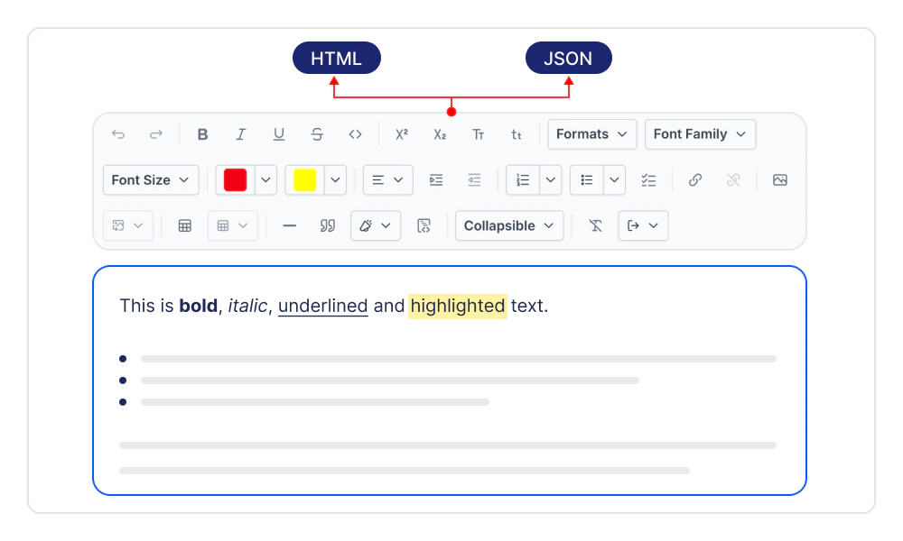 Headless Editor structured document model.