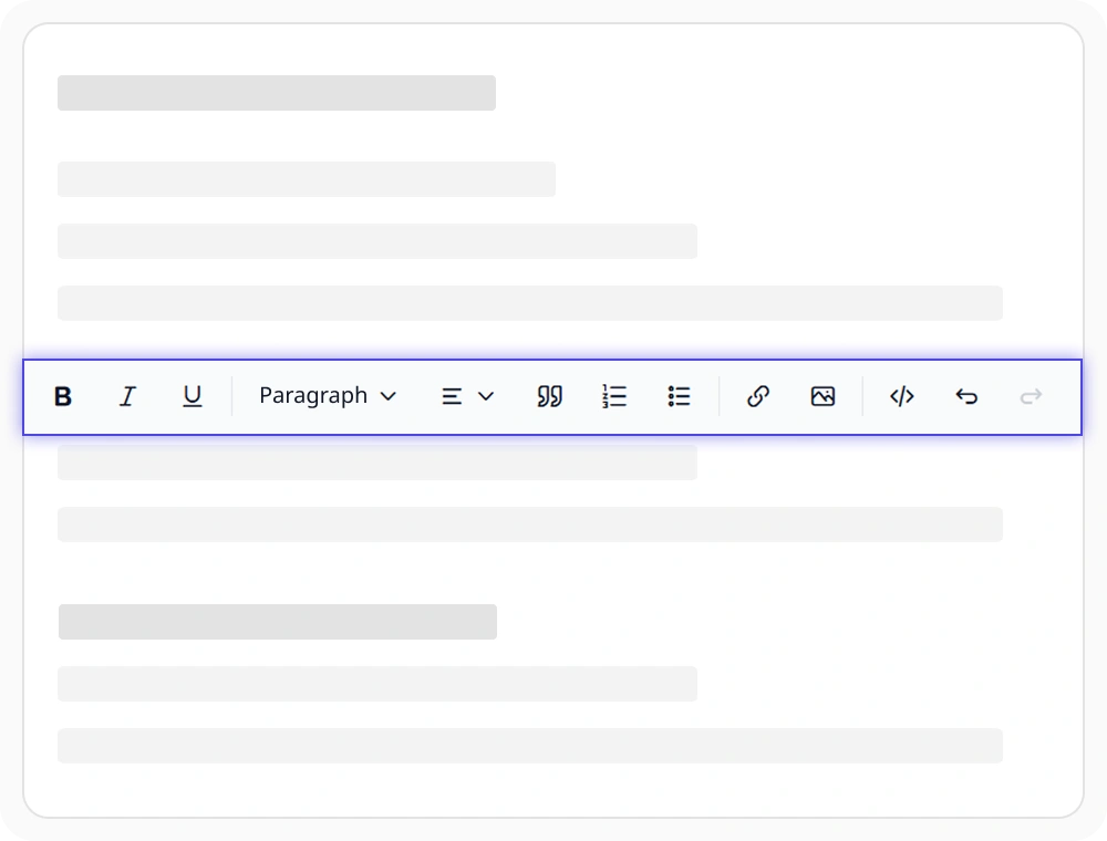 React Rich Text Editor floating toolbar