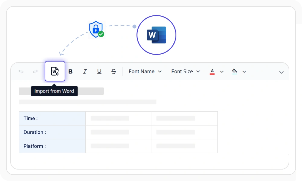 React Rich Text Editor import Word documents 