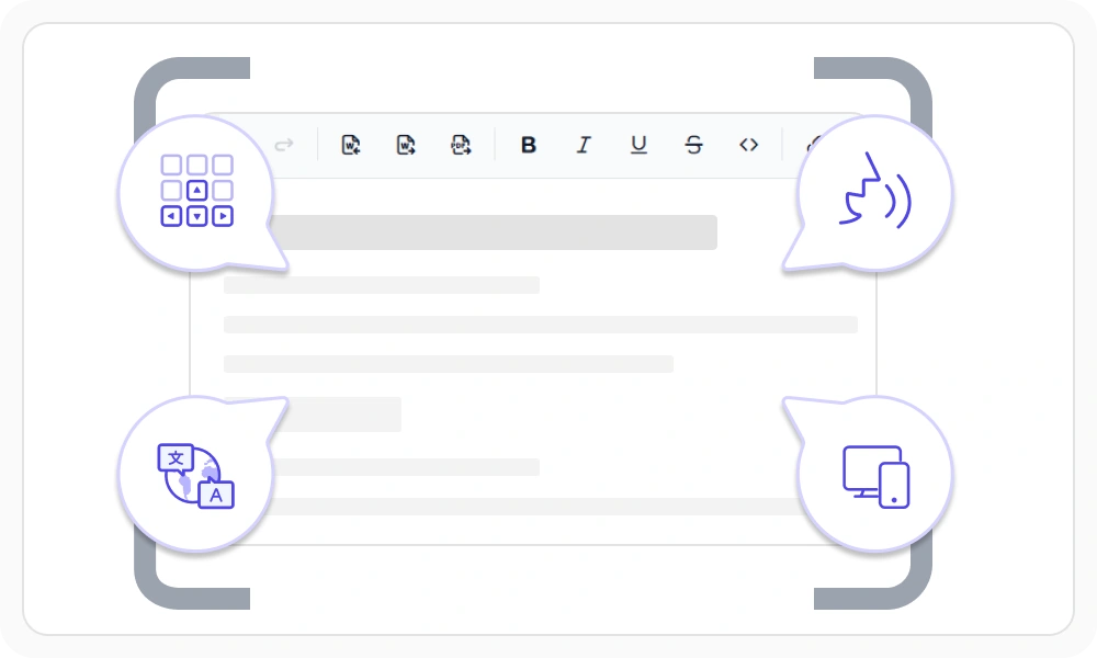 React Rich Text Editor Web standards and localization 