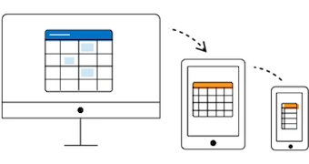 Blazor Resource Scheduler Component - Mobile Layout