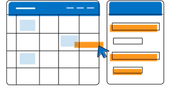 JavaScript scheduler events - external drag and drop