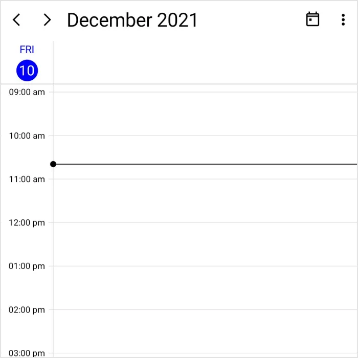 Day view in the .NET MAUI Scheduler.