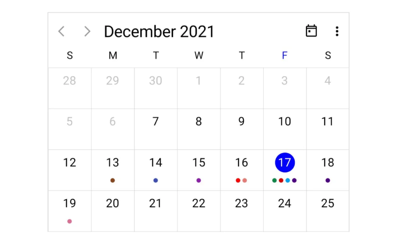 Date restriction in the .NET MAUI Scheduler.