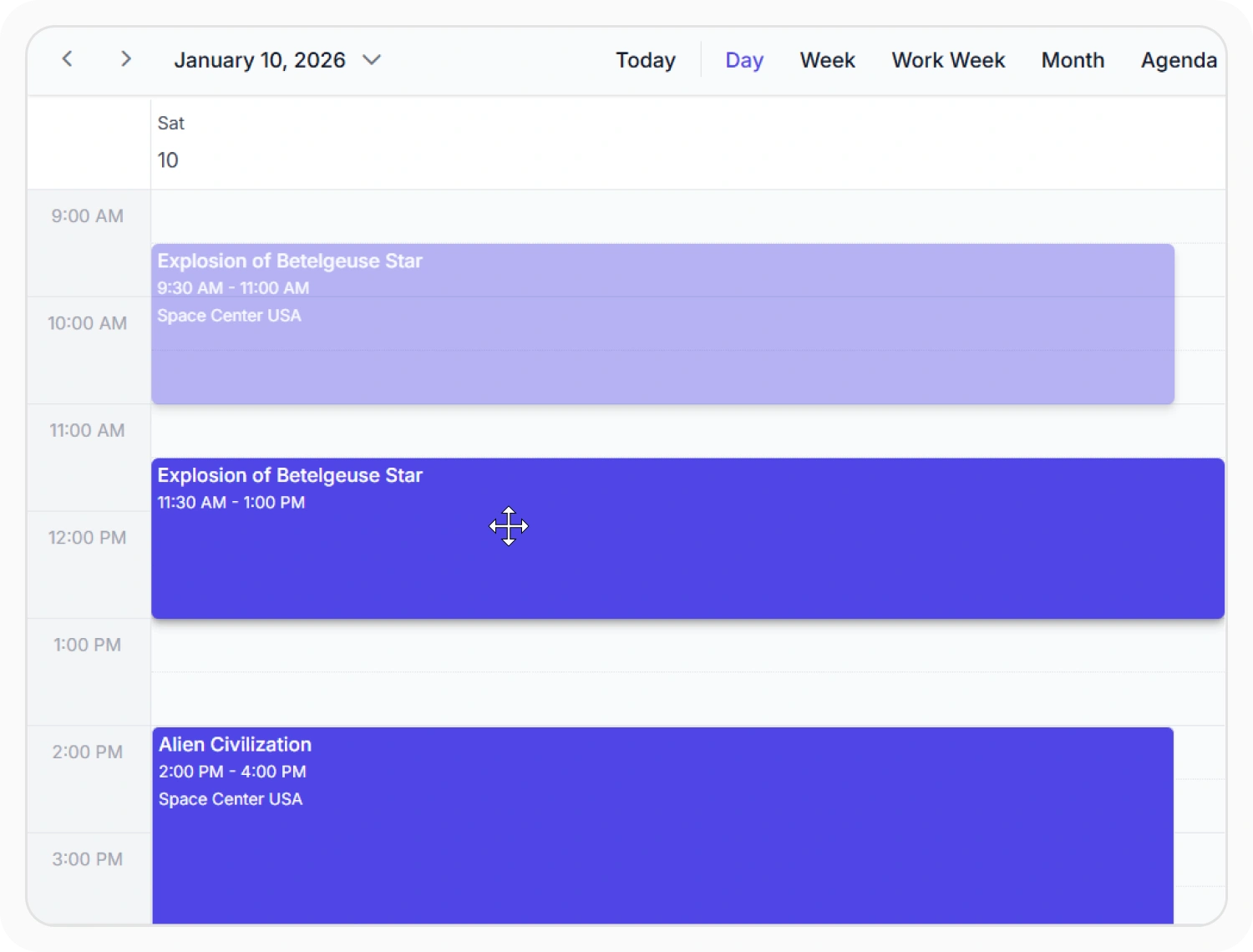 Appointment moving in React Scheduler