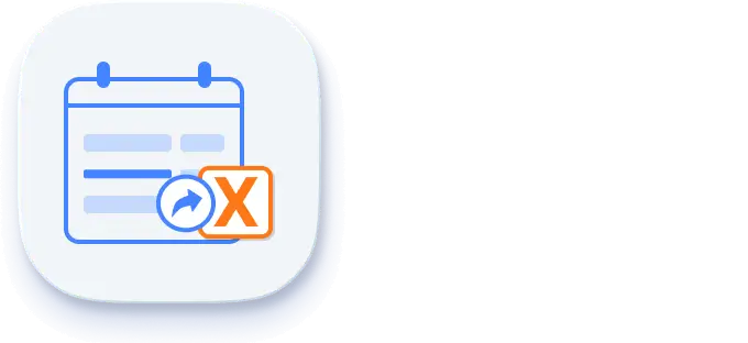 Illustration of Excel export support in React Scheduler.