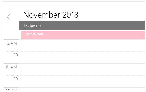 All day and spanned appointments in UWP Scheduler