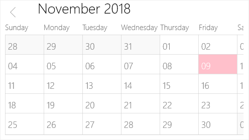 Current date customization in UWP Scheduler
