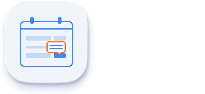 Illustration of event tooltips of Vue Scheduler.