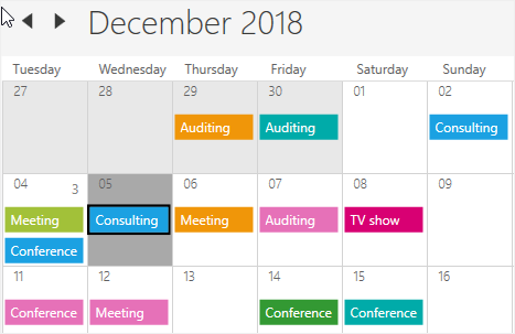 First day of the week in WPF Scheduler month view