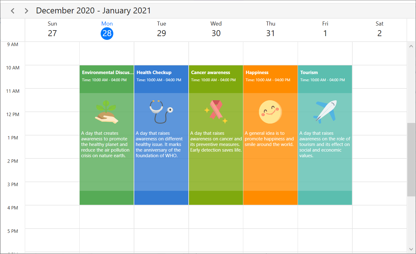 WPF Scheduler Appointment Appearance Customization