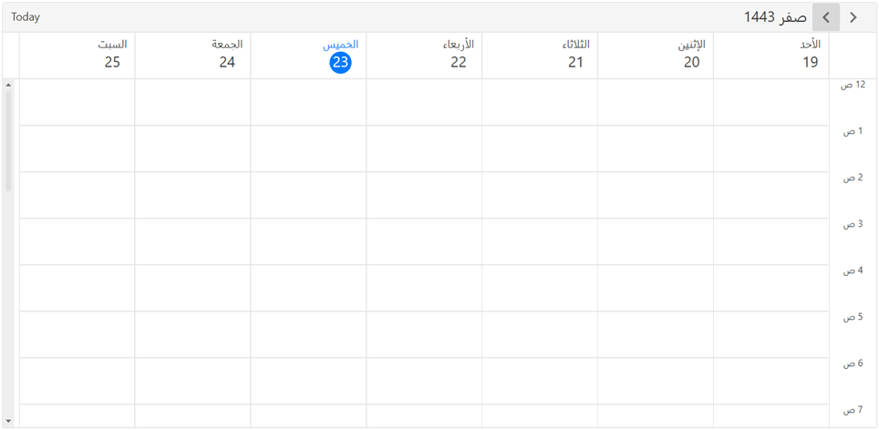 Calendar Types in WPF Scheduler
