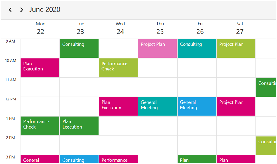 WPF Scheduler First Day of the Week