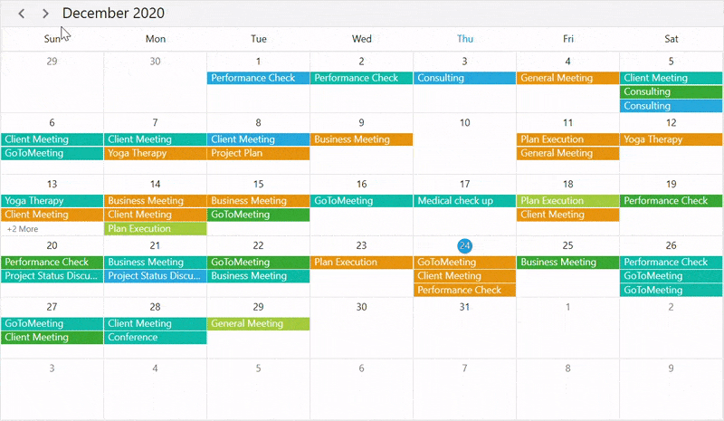 WPF Scheduler in Load on Demand