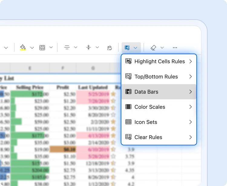 Conditional Formatting.