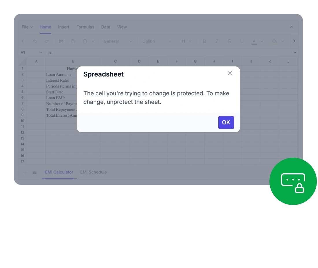Secure Access and Actions with Password Protection