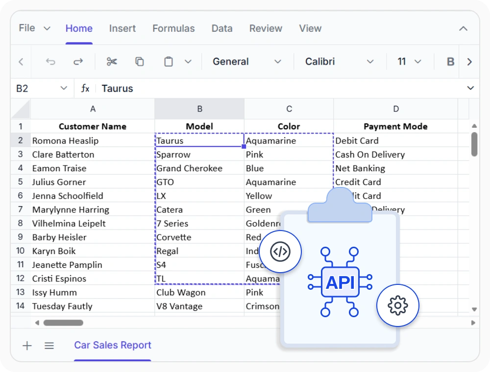 Clipboard behavior in React Spreadsheet Editor.