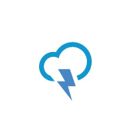 UWP Busy Indicator control showing thunder animation.